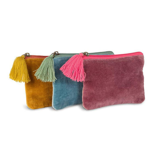 VELVET Velvet Pouch with Tassel - Small