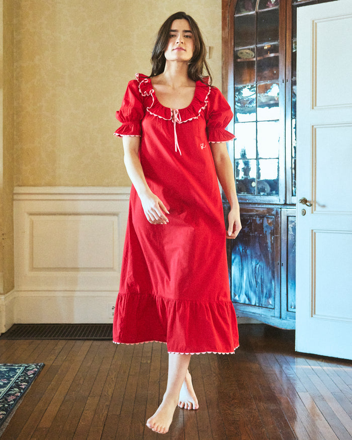 Victoria Dress in Rouge