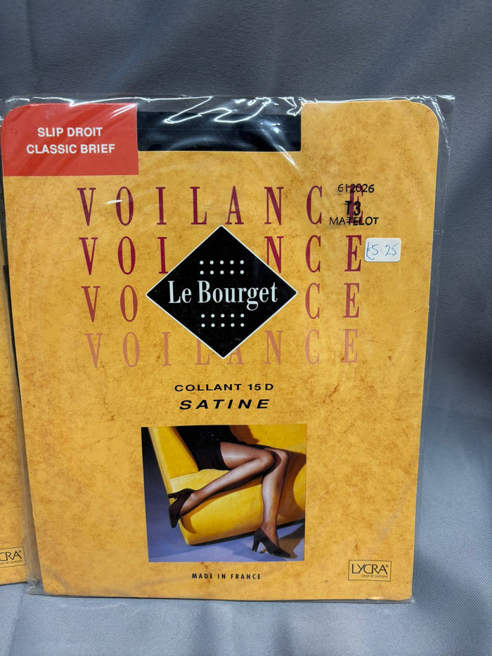 Voilance Satine 15 Denier Tights Matelot Navy Blue 2 Pairs Size S