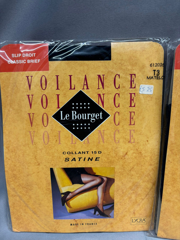 Voilance Satine 15 Denier Tights Matelot Navy Blue 2 Pairs Size S