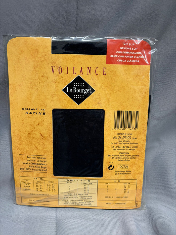 Voilance Satine 15 Denier Tights Matelot Navy Blue 2 Pairs Size S