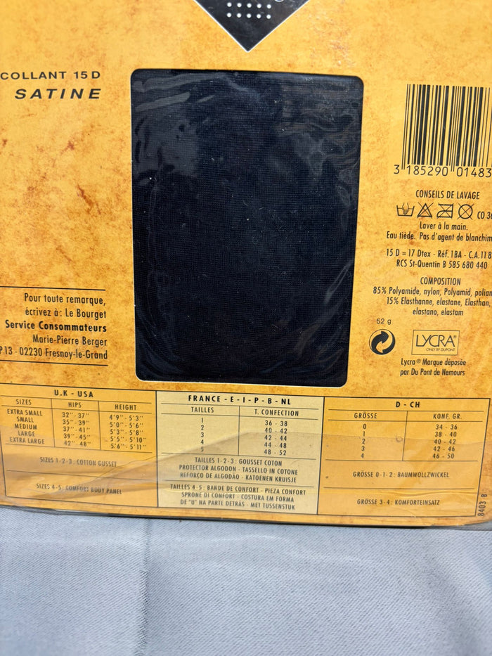 Voilance Satine 15 Denier Tights Matelot Navy Blue 2 Pairs Size S