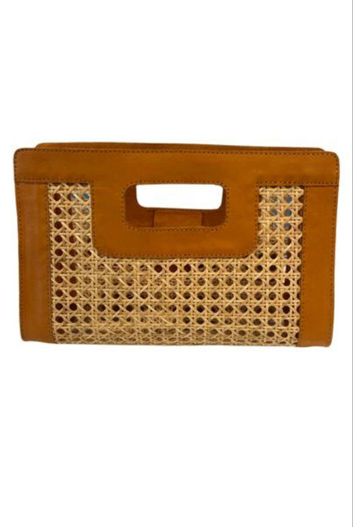 Walker & Wade Wicker Clutch