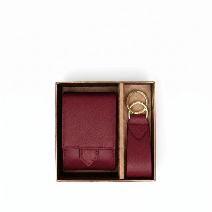 Watch + Key Gift Set Garnet Red