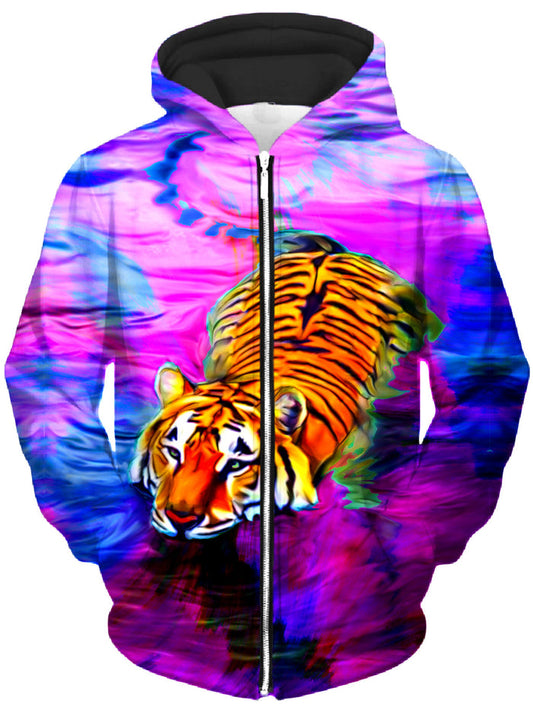 Water Tiger Unisex Zip-Up Hoodie Heather McNeil Epic Hoodie