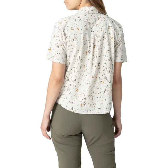 Women's Astroman Button Down Short Sleeve Sun Shirt
