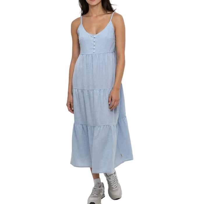 Women's Hopewell Dress Hemp Tiered Midi Cami Dress