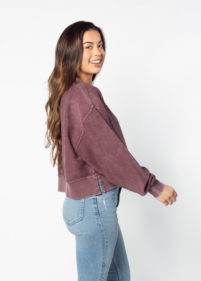 Women's Virginia Tech Varsity Corded Boxy Pullover