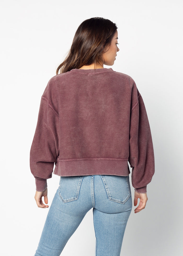 Women's Virginia Tech Varsity Corded Boxy Pullover