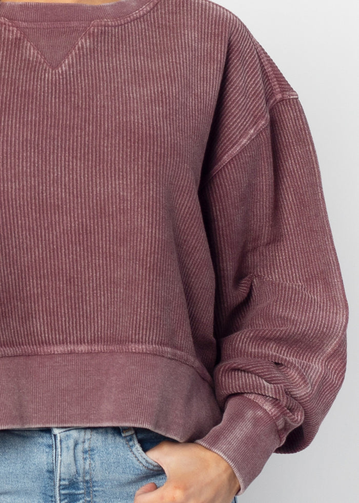 Women's Virginia Tech Varsity Corded Boxy Pullover