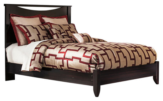 Zanbury B217B2 Merlot Queen Panel Bed