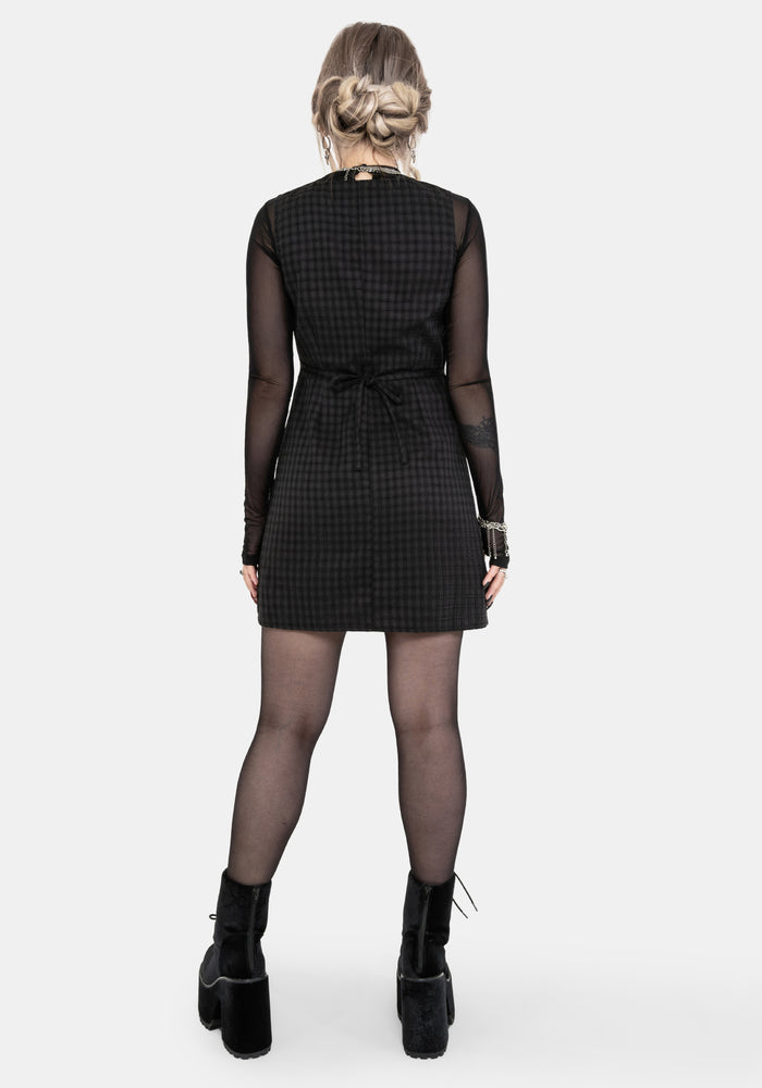 Ziggy Check Button Up Mini Dress