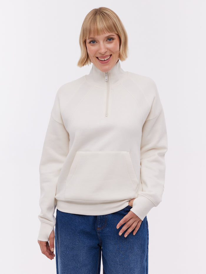 Zilia White WH007 Zips 1/4 Cuff Embroidery Shot 1